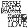Untersetzer "Fresh & Tasty Moments" Schwarz