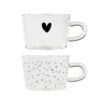 Teetasse Herz Schwarz