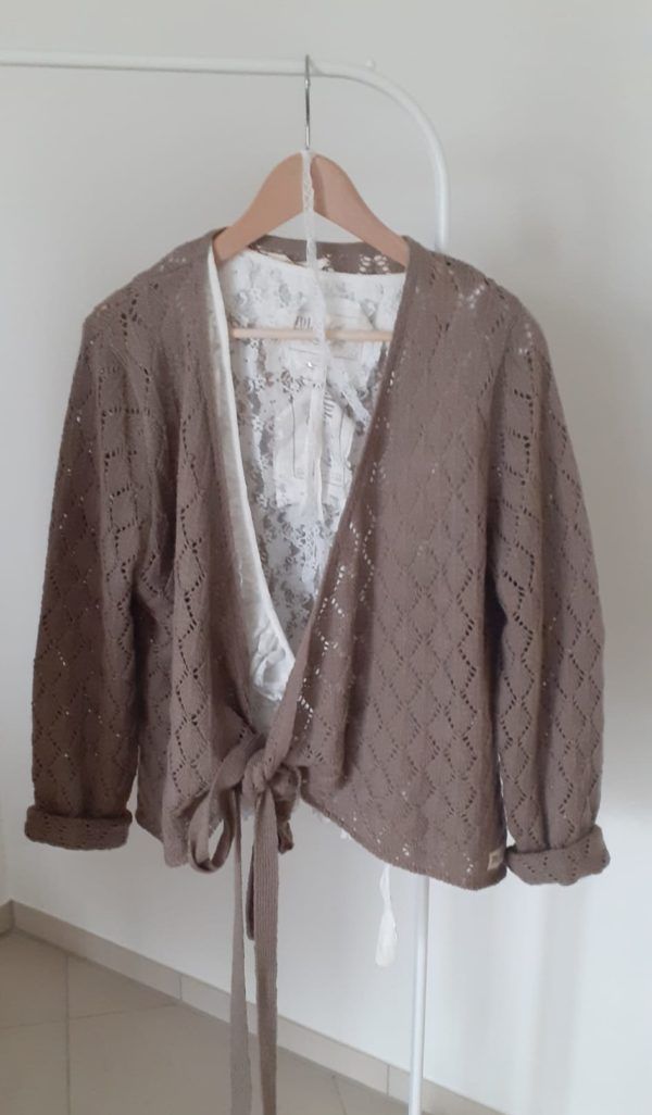 JDL Clothing - Wickelpulli mit Lochmuster