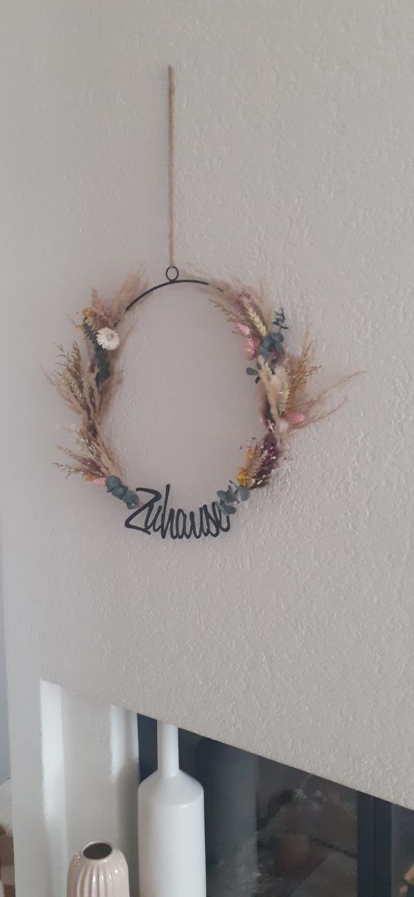 Accessoires - Trockenblumen Kranz – Bild 2